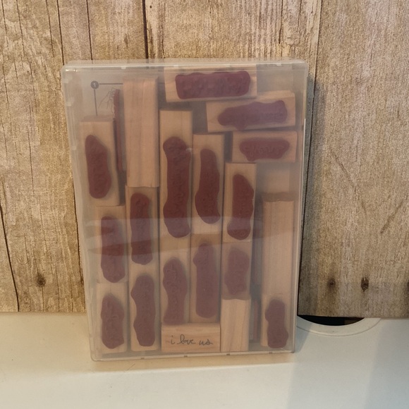 Good Greetings StampinUp wood mount hostess stamp set - Picture 2 of 3